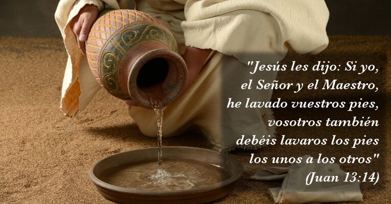 Jesús les dijo: si yo, el Señor y el Maestro, he lavado vuestros pies, vosotros también debéis lavaros los pies los unos a los otros (Jn 13:14)