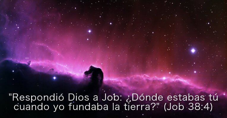 Respondió Dios a Job: ¿Dónde estabas tú cuando yo fundaba la tierra? Házmelo saber, si tienes inteligencia. (Job 38:4)